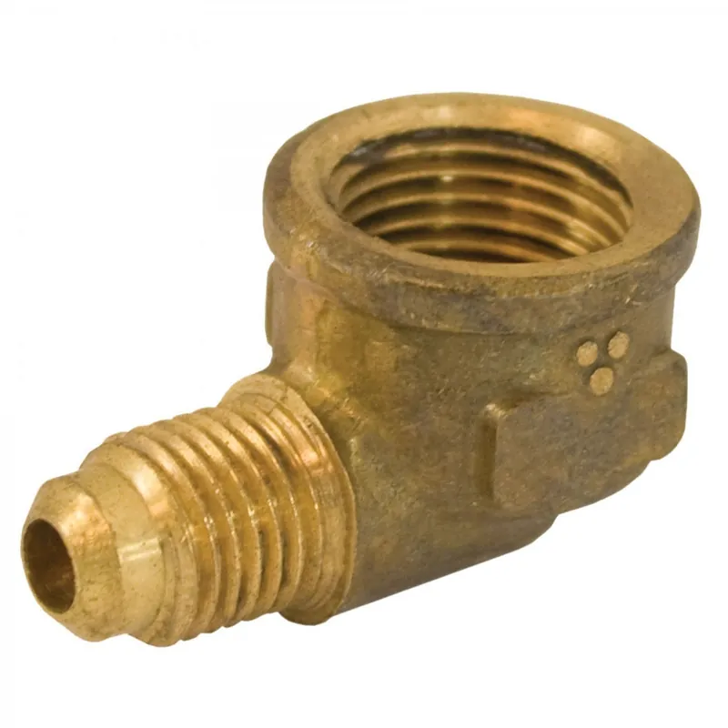 Jones Stephens F40105 (50-46) 1/4FL X 3/8FIP Brass Elbow