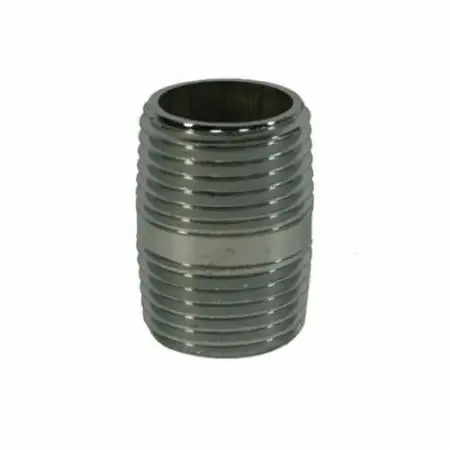 Jones Stephens N16100 1/2 X Close CP Brass Nipple