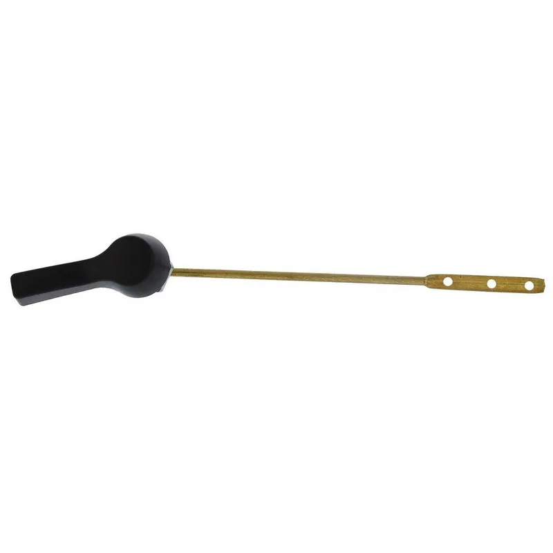 Jones Stephens T0105WB Matte Black Tank Trip Lever with 8 in Brass Arm Metal Spud and Nut