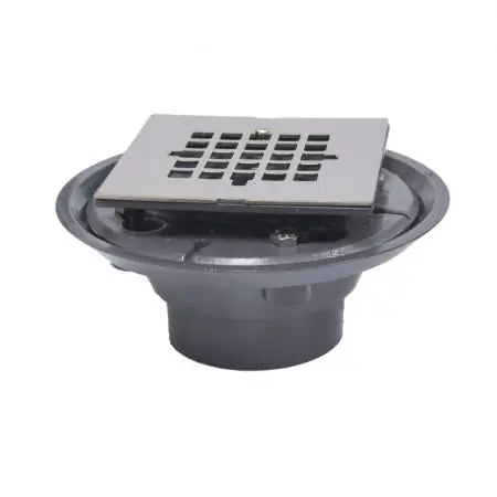 JONES STEPHENS D5088BN 2X3 SHOWER DRAIN W/2 SPUD & BN STAMPED SQ STR