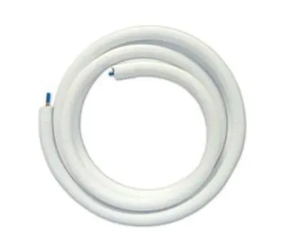 JMF COMPANY LS061408250H EZ-Pull 3/8 x 7/8 in. x 25 ft. White Plain End Copper Line Set, 1/2 in. Insulation