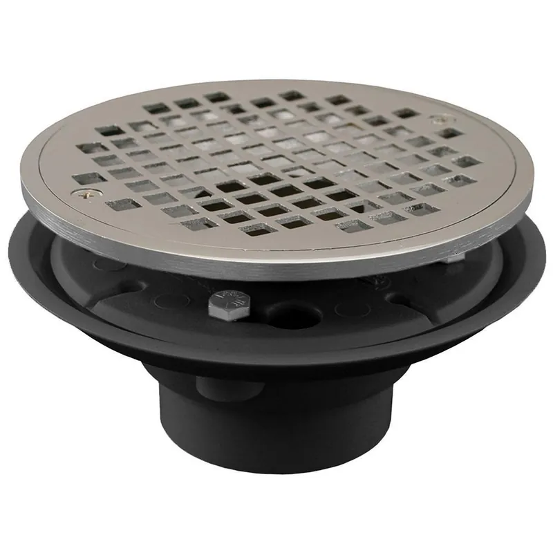 Jones Stephens D50800 6 in. Plastic Chrome Plated Floor Drain