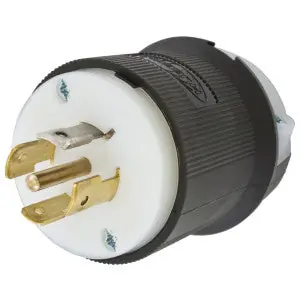 Hubbell HBL2511ST Locking Devices Twist-Lock Industrial Male Insulgrip Plug 20A 3-Phase WYE 120/208VAC 4-Pole