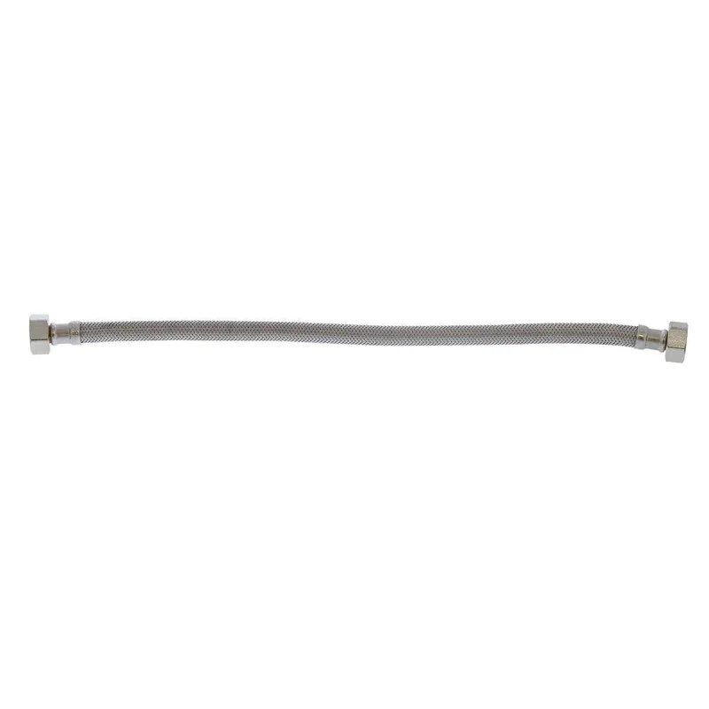 Jones Stephens S04212 1/2 FIP X 1/2 FIP 16 Stainless Steel Faucet Connector