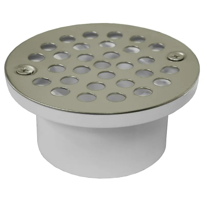 Jones Stephens D54013 2 X 3 PVC Drain With Nickel Brass Strainer