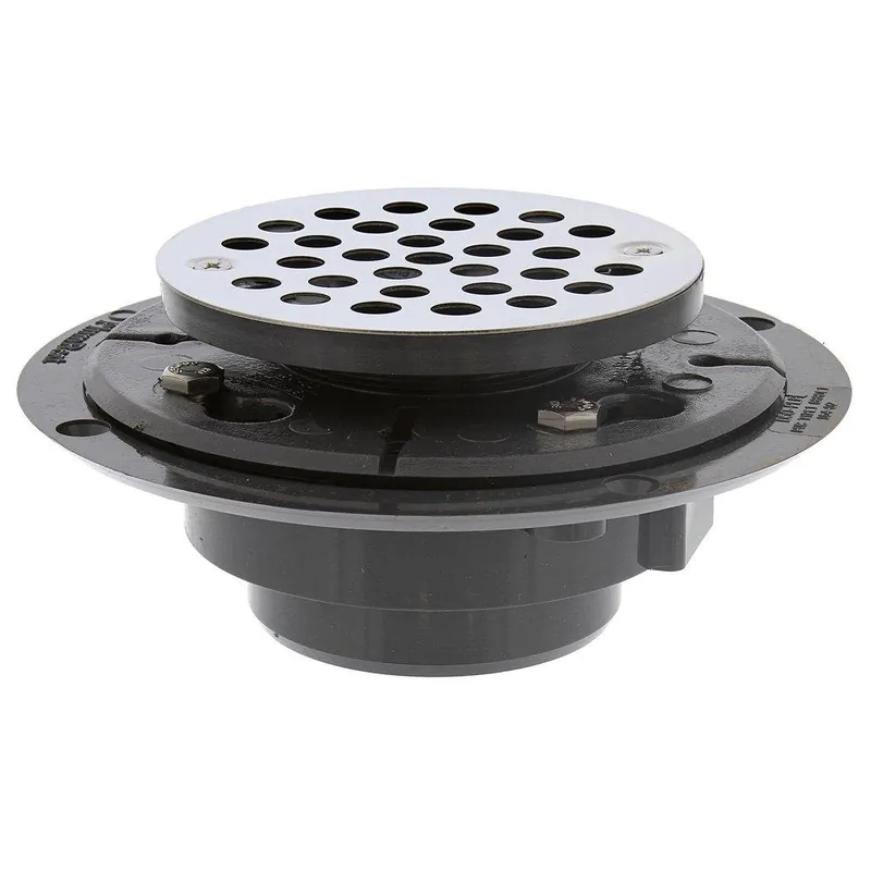 Jones Stephens D50PLP 2 x 3 in. Push On PVC Stainless Steel Shower Drain