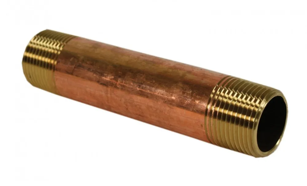 Jones Stephens N24014 3/4 X 8 Red Brass Pipe Nipple