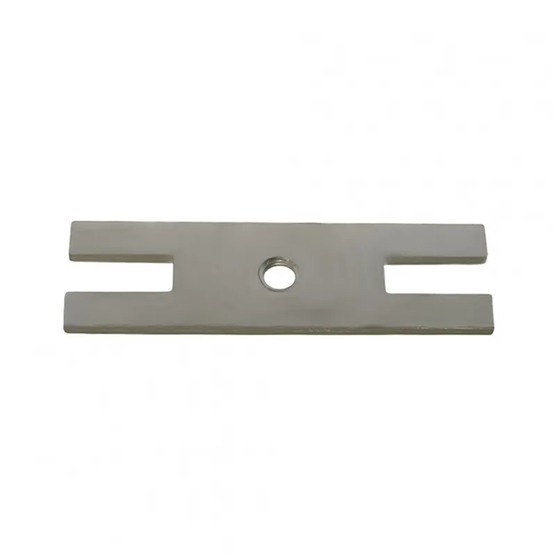 Jones Stephens B07203 CP 1 Hole Overflow Plate W/Alum Bar