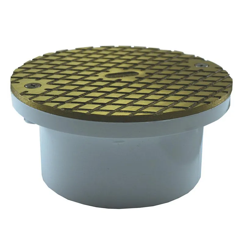 Jones Stephens C60162 3 x 4 in. PVC Nickel Bronze Cover Cleanout