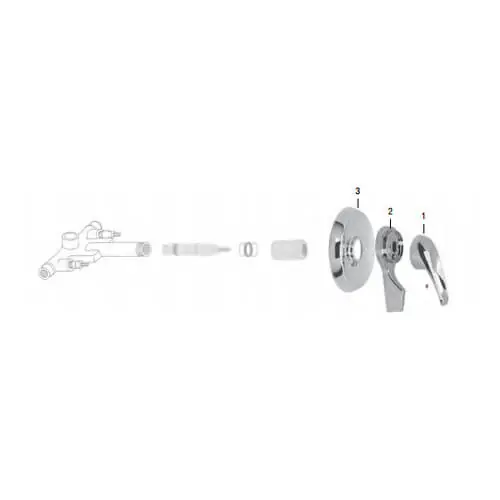 Brasscraft SKD0217 Mixet Single Handle Tub/Shower Trim Kit