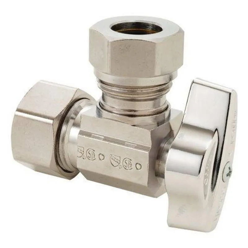 BrassCraft KT3341XC KT Series Compression x Slip Lever Handle Angle Supply Stop Valve