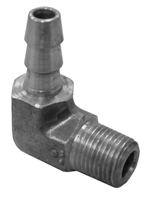 Jones Stephens G27042 1/4 Hose Barb x 1/8 Male Pipe Brass Elbow