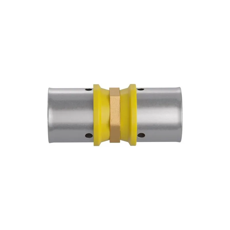 Jones Stephens PC16 PEXALGAS 16mm Press Brass and Stainless Steel Flexible Gas Pipe Coupling