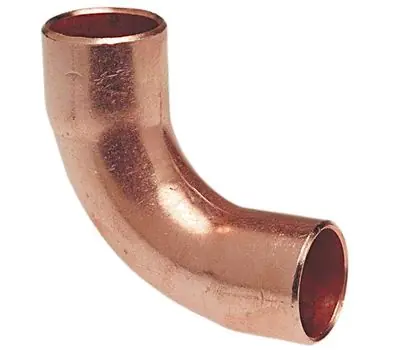 NIBCO 039923317209 1-3/8 in. OD Sweat Wrot Copper Long Radius 90-Degree Elbow