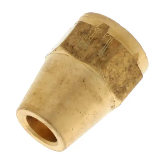 Jones Stephens F40001 (41S-3) 3/16 Brass Short Flare Nut