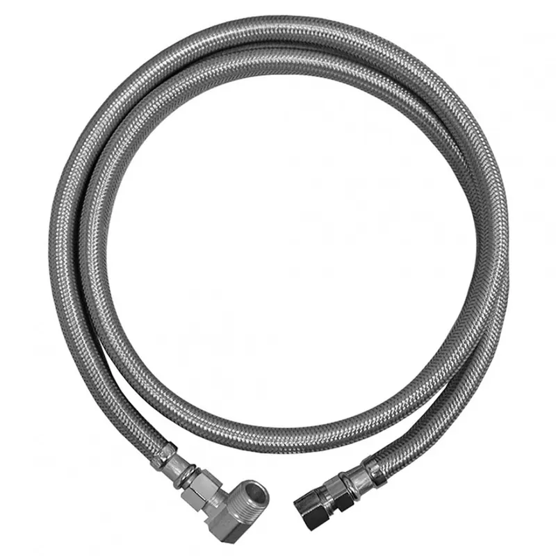 JONES STEPHENS S04238 1/2COMPX3/8COMPX72 SS DISHWASHER CONNECT W/3/8MIP 90 EL