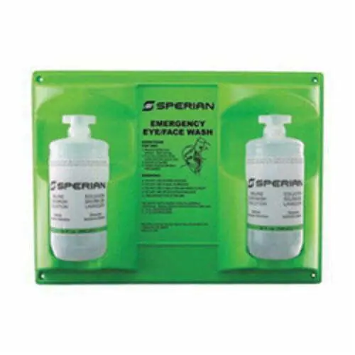 Honeywell 32-000462-0000-H5 Safety Eyesaline Double Bottle Eye Wash Station 19 in H x 14 in W x 4 in D