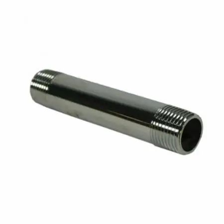 JONES STEPHENS CORP N15900 3/8 X 12 CHROME PIPE NIPPLE