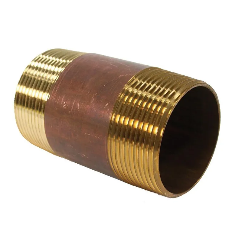 Jones Stephens N31008 3 X 5 IPT Red Brass Pipe Nipple
