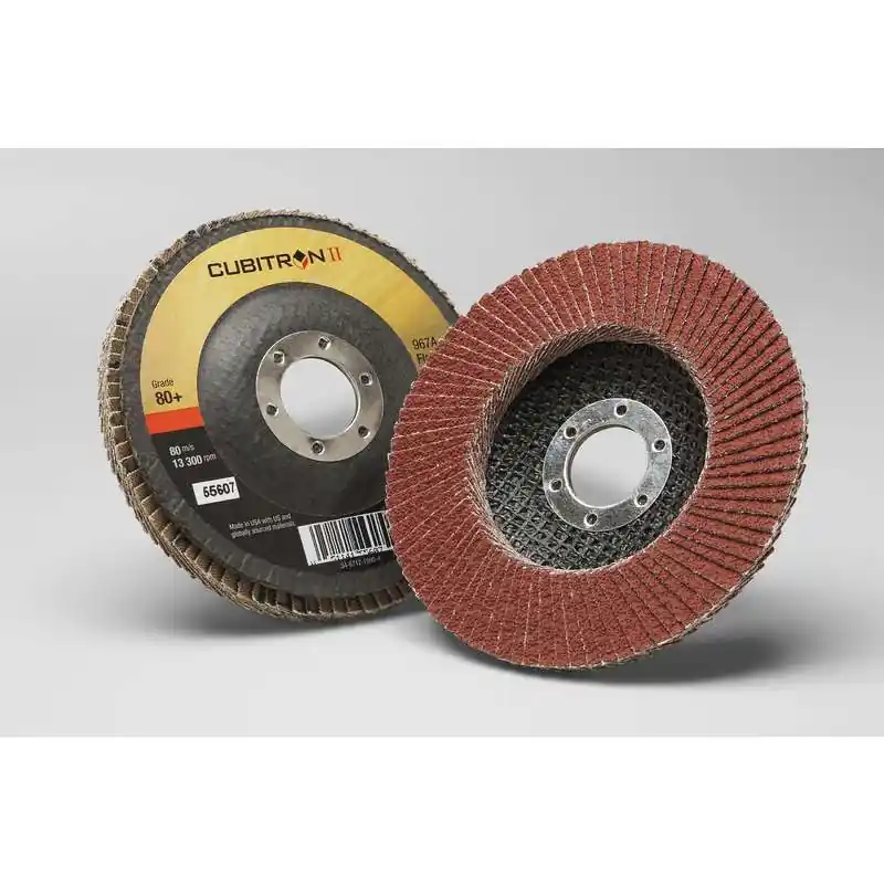 3M 7000148183 Cubitron II Flap Disc 967A 80+ 4-1/2 in
