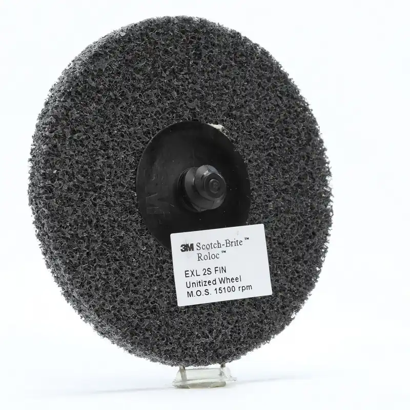 3M 7100005209 3 X No Hole Fine Grade Silicon Carbide Scotch-Brite Roloc Disc