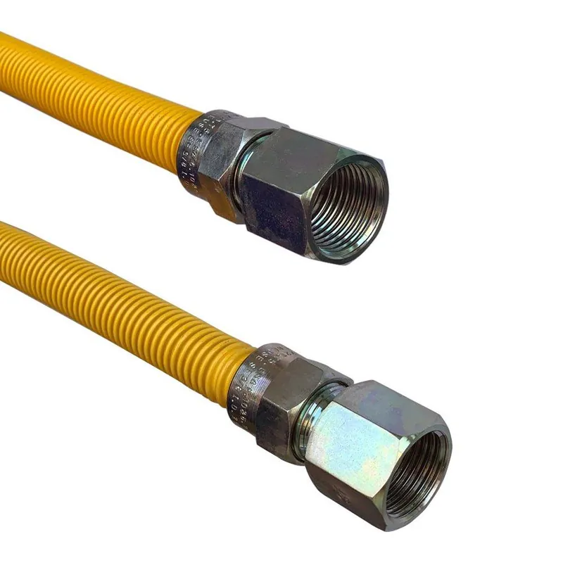 Jones Stephens G72119 1/2 x 24 in. FIPS Gas Connector with Fitting in Yellow