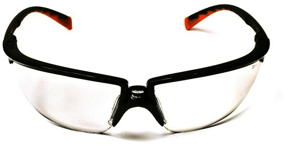 3M 7000127535 Privo Black Safety Glasses With Clear Anti-Fog Lens