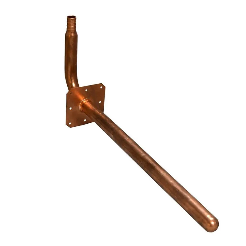 Jones Stephens S72009 1/2 x 4 x 12 in. PEX Crimp PEX Stub Out Elbow with Flange