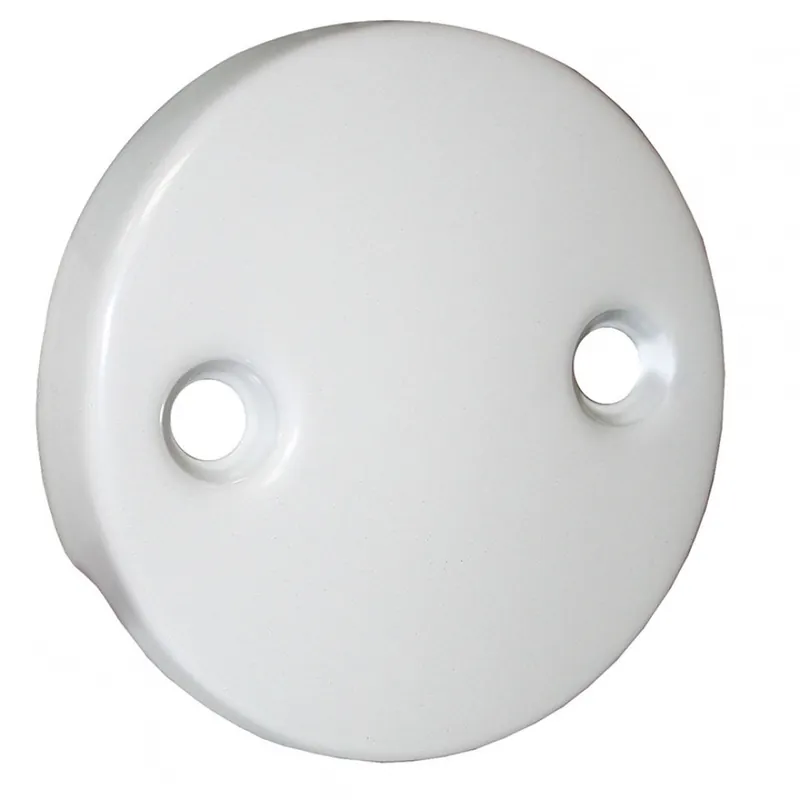 JONES STEPHENS P3565PW POLAR WHITE 2HOLE OVERFLOW PLATE