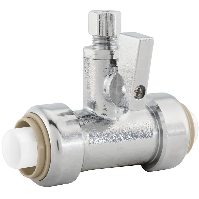 Jones Stephens C77445LF Plumbite 3/4 x 3/4 x 1/4 in. Push 200 psi Reducing Brass Compression Tee