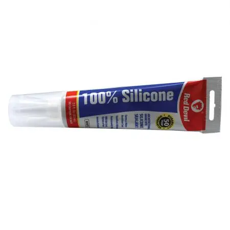 Jones Stephens J40197 100% White Silicone Sealant 2.8 oz