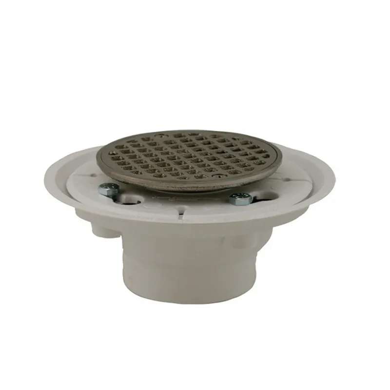 Jones Stephens D5001BN 2 x 3 PVC Shower Drain W/BN Spud & Str