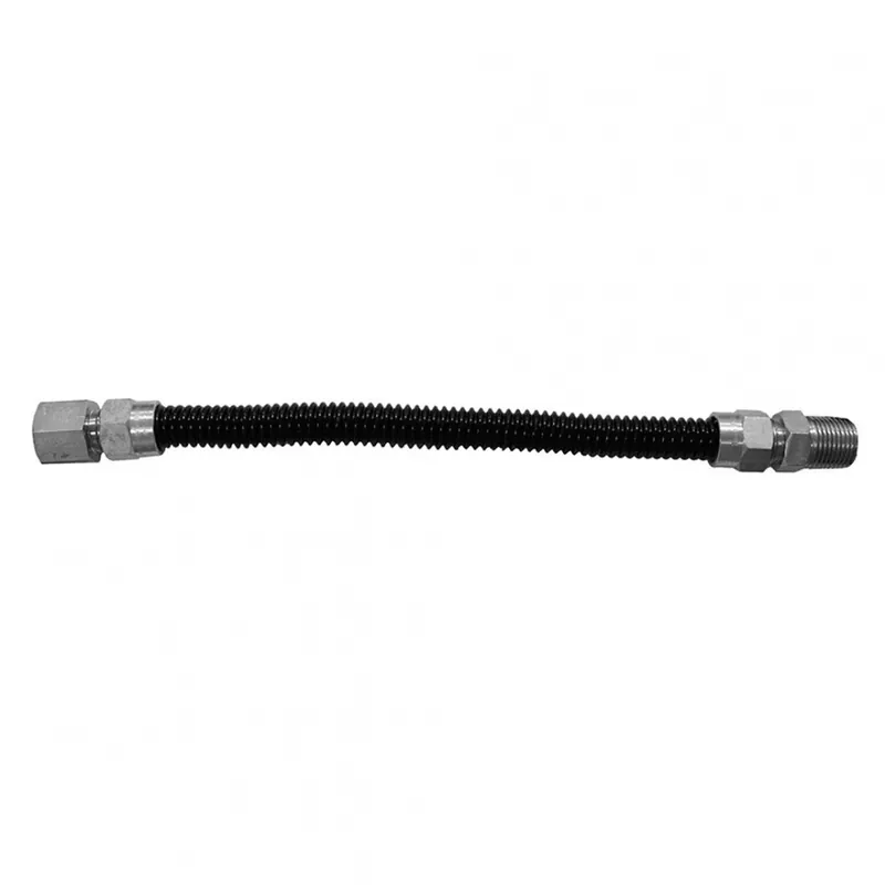 JONES STEPHENS G74105 1/2 OD X 12 GAS CON 1/2FIP X 1/2MIP BLACK COATED