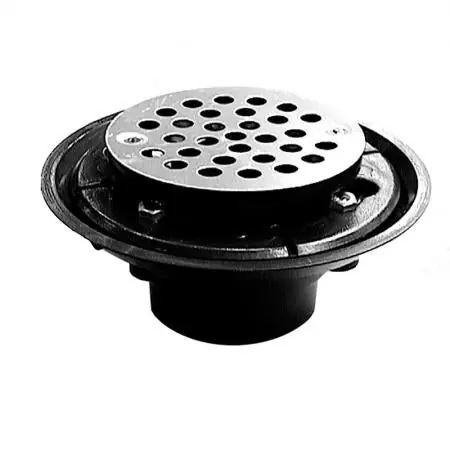 JONES STEPHENS D50311 2X3 ABS SHOWER DRAIN W/CP BRASS STR