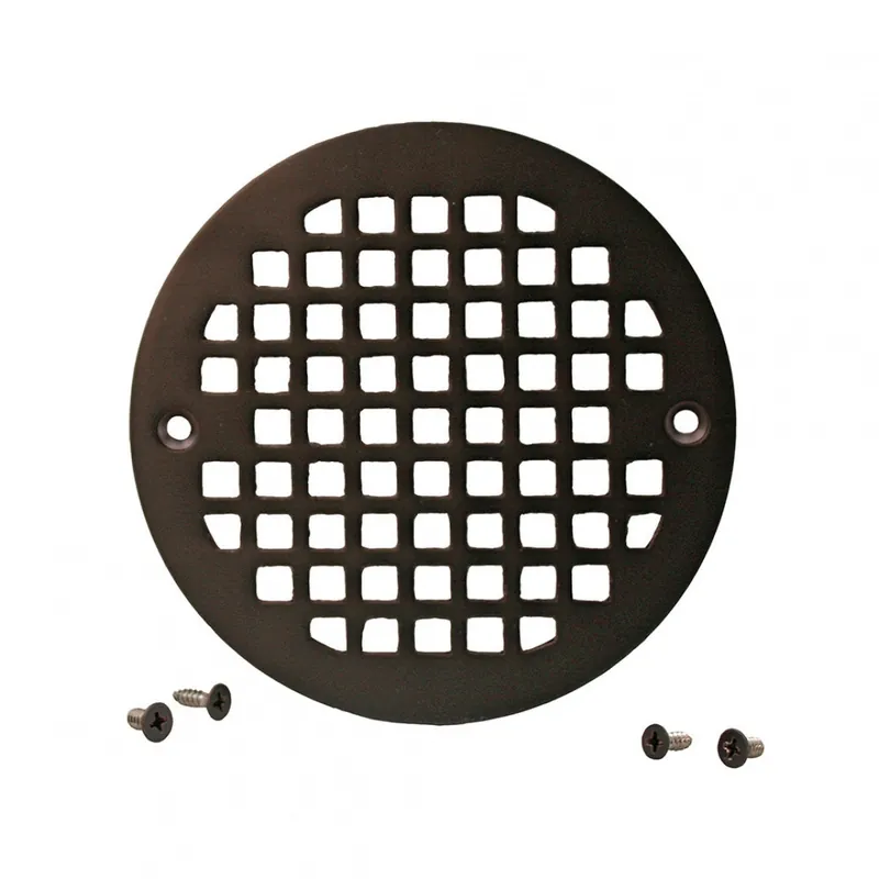 Jones Stephens C6084RB 5.196 Heavy Duty Round Cast Brass Strainer (Oil Rubbed Bronze)