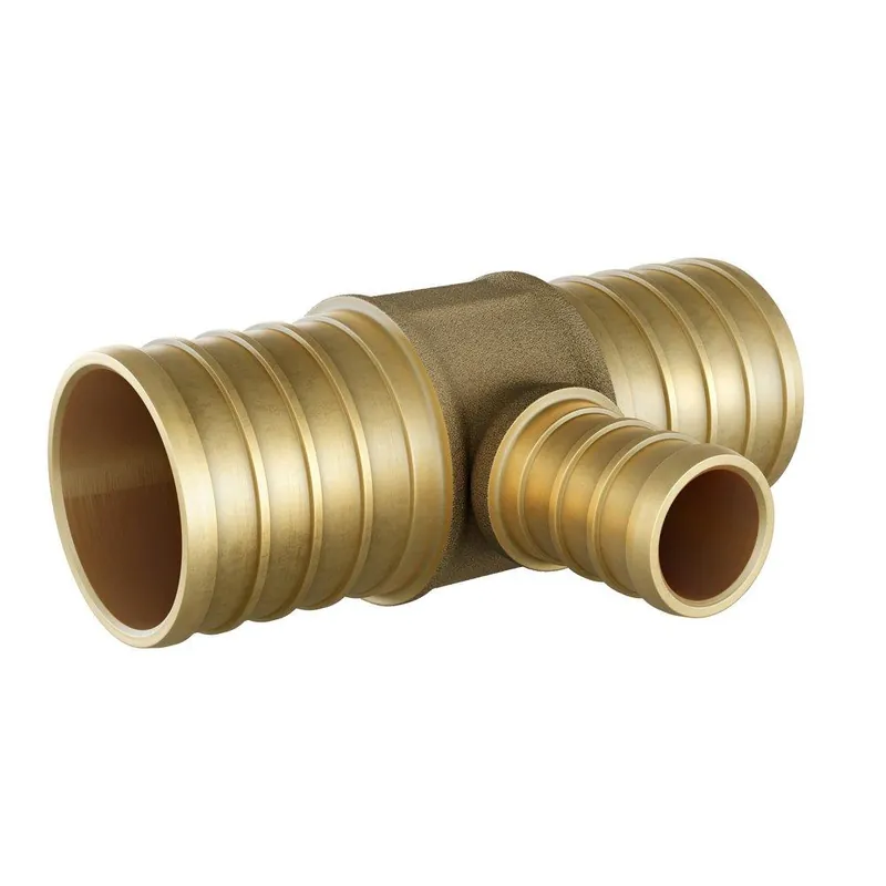 Jones Stephens C76022LF 1 x 1 x 1/2 in. Brass PEX Crimp Tee
