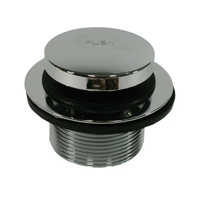 Jones Stephens P35062 Zinc Toe-Tap Drain in Chrome Plated