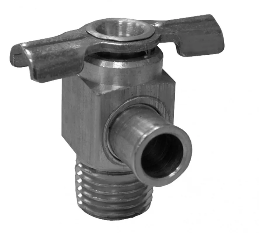 JONES STEPHENS CORP N01032 1/4 MIP ANGLE BIBB DRAIN COCK