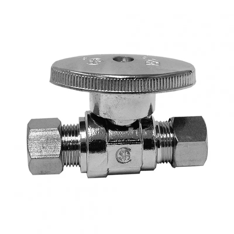 Jones Stephens S10330 3/8OD X3/8OD CHR STR 1/4TURN SPLY STOP
