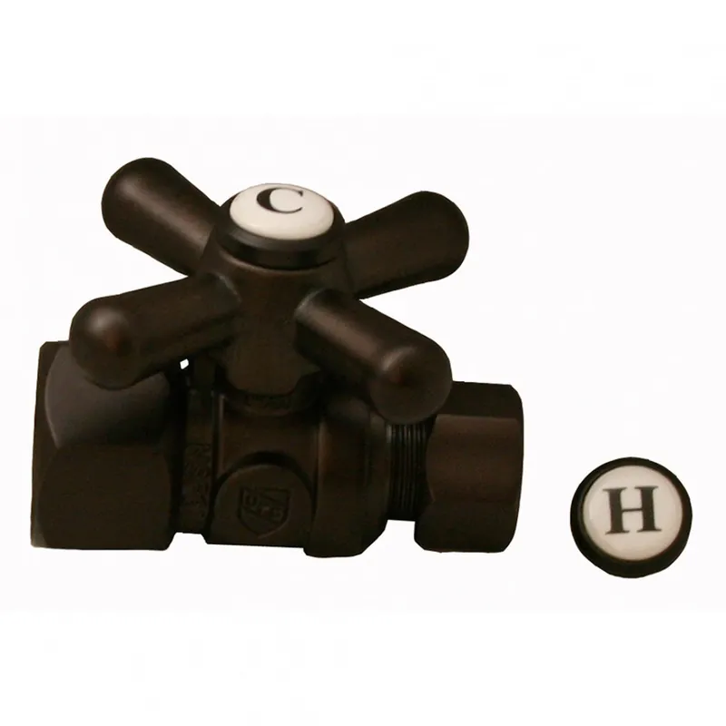 JONES STEPHENS S4302RB 1/2FIP X 3/8OD X-HDL STR STOP OIL RUB BZ