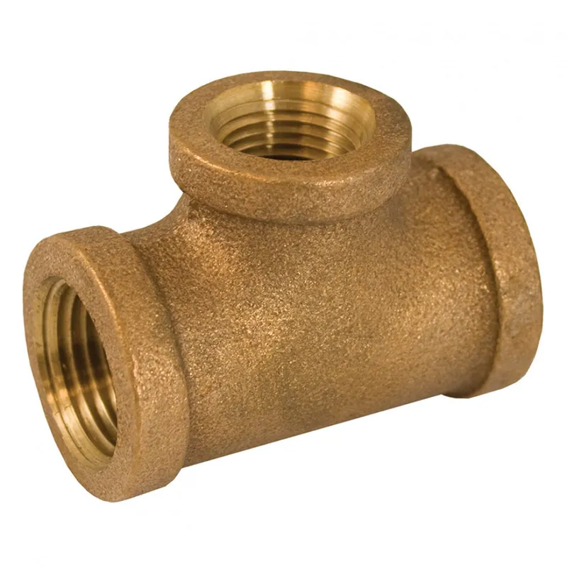JONES STEPHENS CORP B74358LF 3/4X1/2X3/4 BRONZE REDUCING TEE LEAD FREE