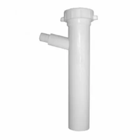 JONES STEPHENS P37030 1 1/2 X 8 WHITE PLASTIC SJ DISHWASHER TAILPIECE 3/4