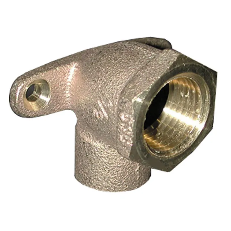 Jones Stephens B55050 1/2 in. FIPS x Female Sweat Cast 90 Degree Brass Drop Ear Elbow