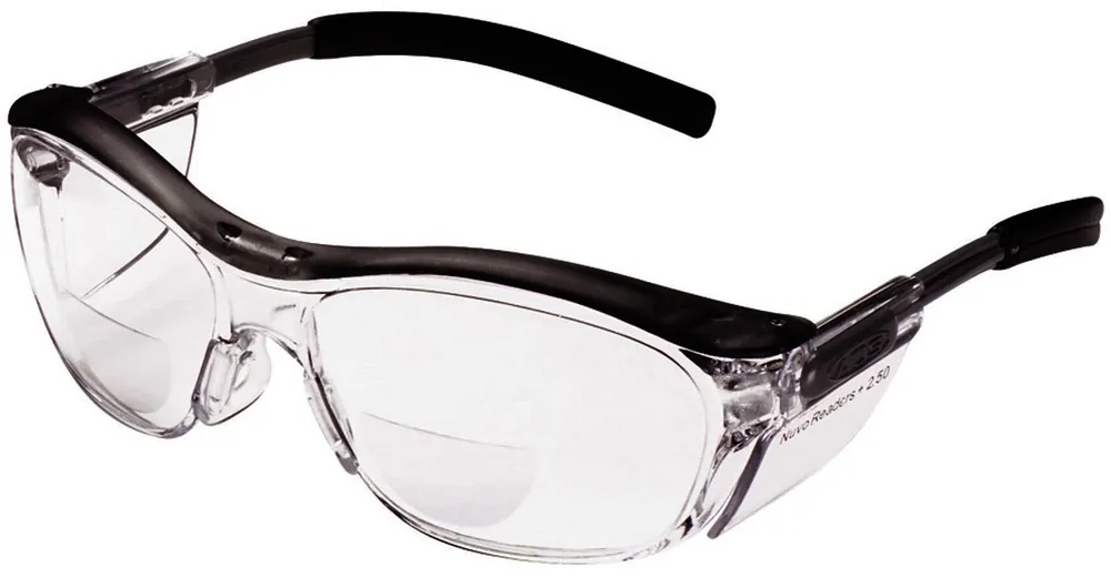 3M 7000052799 Nuvo 2.5 Diopter Gray Safety Glasses With Clear Anti-Fog Lens