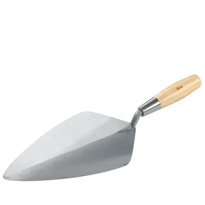 Bon Keystone 72-622 Wide London Forged Steel Brick Trowel Power 12 Wood Handle