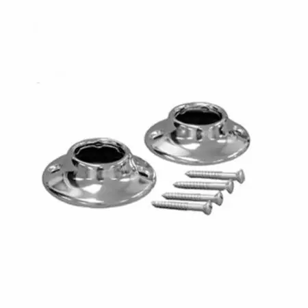 Jones Stephens S02152 Shower Rod Flanges With Screws 1 Pr