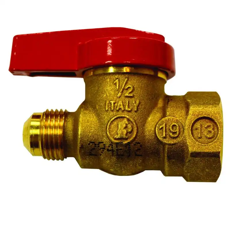 Jones Stephens B67375 3/8 X 1/2 in. BRS FLR X FIP LEV GAS Ball Valve