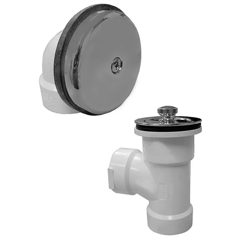 Jones Stephens B07001 PVC Lift & Turn Drain in Chrome Plated