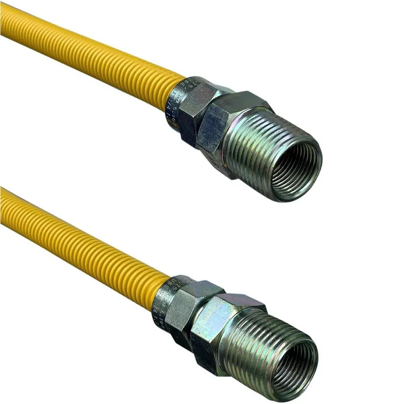 Jones Stephens G71162 1/2 x 60 in. MIPS Gas Connector with Fitting in Yellow