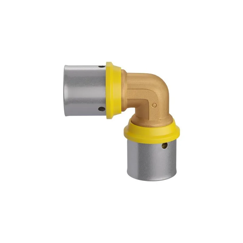 Jones Stephens PE916 PEXALGAS 16mm Press Brass 90 Degree Elbow